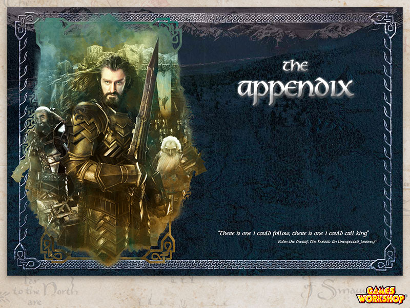 The Hobbit Rulebook - The Appendix Intro Spread