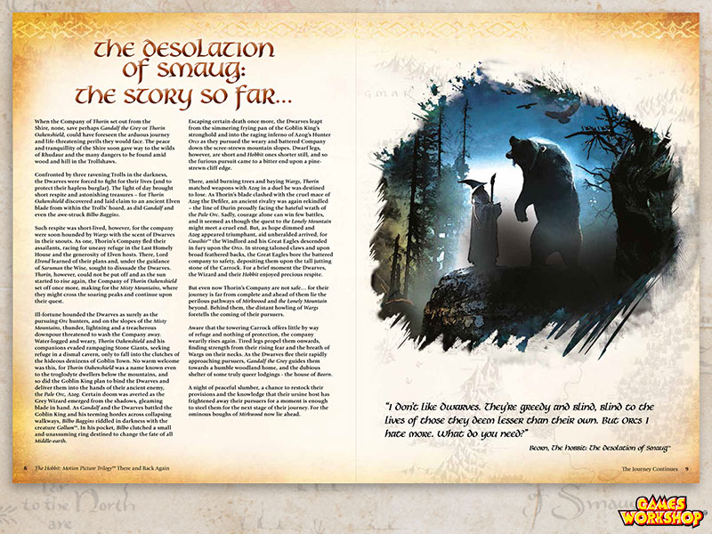 The Hobbit Rulebook - Intoduction Spread