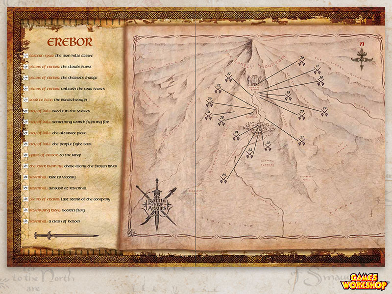 The Hobbit Rulebook - Battle Locations Spread