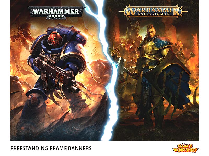 40K & AoS Frame Banner - SPIEL Exhibition 2018